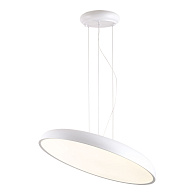 Подвесной светильник 44*25-160 см, 1*LED, 36W, 3000K, Lussole Crook LSP-7361, белый