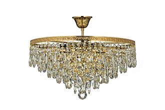 Люстра потолочная *46*25 см, 6*E27*60W, Arti Lampadari Castellana Gold Castellana E 1.3.46.601 G, Золото