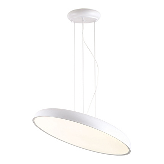 Подвесной светильник 44*25-160 см, 1*LED, 36W, 3000K, Lussole Crook LSP-7361, белый