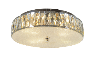 Люстра Ø490 x H140, мм, 7*40W (280W), CHROME+CLEAR (Хром + Прозрачный Хрусталь) NewRgy 5653R/7A CHROME+CLEAR