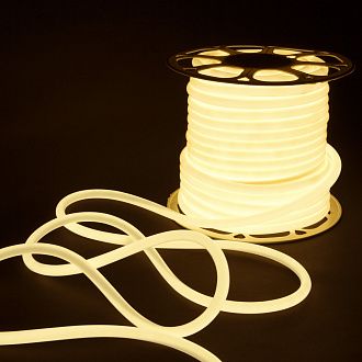 Светодиодный гибкий неон Гибкий неон 220V 9,6W 144Led 2835 IP67 круглый дневной белый, 50 м Elektrostandard
