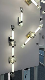 Бра 19,5*13*66,5 см, 1 LED*28W, 3000 К, Odeon Light Kliff, античная бронза 5426/28WL