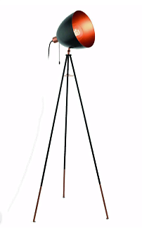 Торшер Eglo Chester 49386, высота 136 см,  черный,бронзовый