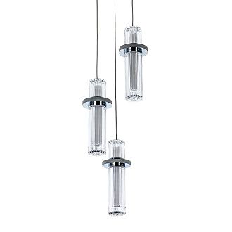 Подвесной светильник 21*21*105 см, LED 35W, 4000K, Хром MODELUX ML.3316.3