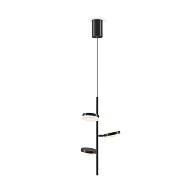 Светодиодный светильник 35 см, 18W, 3000K, Maytoni Fad MOD070PL-L18B3K, черный-хром