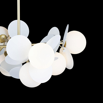 Подвесная люстра Loft IT Matisse 10008/8 white, диаметр 60 см, золото