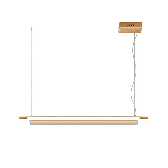 Линейный светильник 7*7*130 см, LED, 3000К, Maytoni Loom MOD258PL-L20BS3K латунный