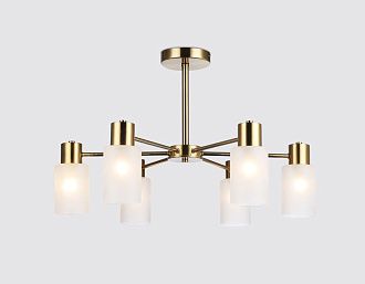 Подвесной светильник 62*62*38,5- см, 6*E14*40W, K, Ambrella Light Traditional TR9581, латунь