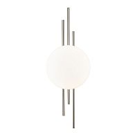 Настенный светильник 190*86*520 мм, 1*LED 8WW 4000KK никель Indigo Astro V000046L, 14007/1W Nickel