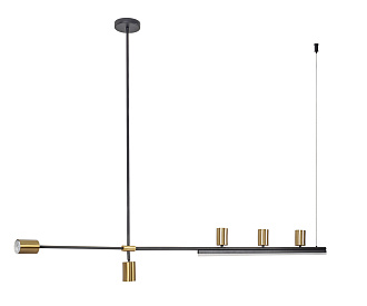 Светильник 150 см, Kink Light 07618-150,36, черный-латунь