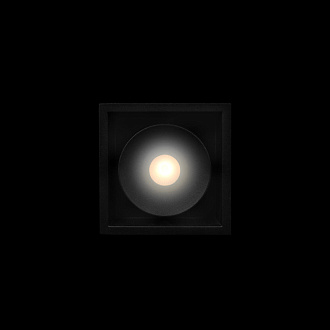 Встраиваемый светильник 10*8*8 см, 1*LED*12W 4000K LOFT IT Lucky 10321 Black черный, вр 7,5 см