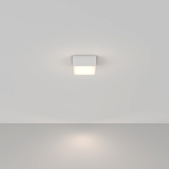 Накладной светильник 12*12*6 см, LED, 12W, 4000К, Maytoni Technical Zon C032CL-12W4K-SQ-W белый