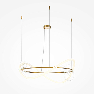 Светильник 80 см, 53W, 3000K, Maytoni Oasis MOD289PL-L53BS3K, латунь