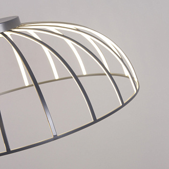 Подвесная люстра 60*190 см, 60W, Favourite Vertex 4285-6P Матовый серый и белый акрил