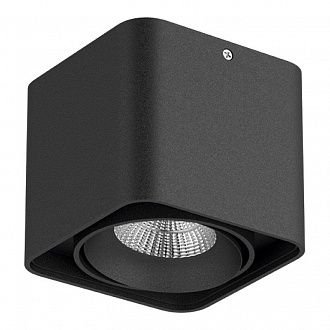 Светильник 10*10*9 см, Lightstar MONOCCO 212517, черный, GU10, без лампы