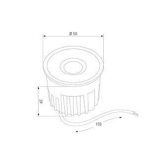 Светодиодный модуль 9W 3000K 60° BMGU1006 Elektrostandard  4690389217654, a071307