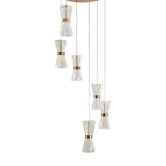 Светильник 45 см, 40W, 3000-6000K, Freya Dress FR5438PL-L37G, золото