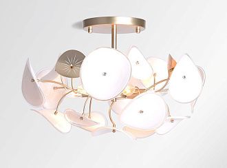 Люстра Ø600 x H500, мм, 6*40W (240W), CHAMPAGNE GOLD (ЗОЛОТИСТОЕ ШАМПАНСКОЕ) NewRgy 5221/6X CHAMPAGNE GOLD
