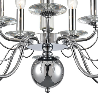Люстра подвесная 63*90 см, 10*E14 Lumion Incanto 8034/10 хром