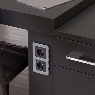 W0022606 Рамка на 2 поста Platinum, алюминий Werkel, 4690389184444