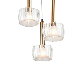 Подвесной светильник  35*157 см, 3*E14 черный, золото Vele Luce Kelly VL5454P03