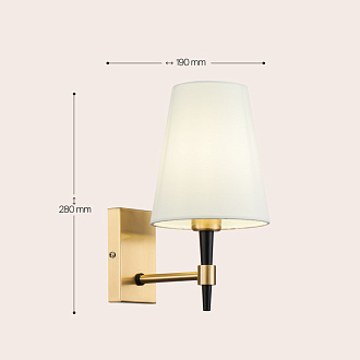 Бра Maytoni Zaragoza H001WL-01BS, латунь