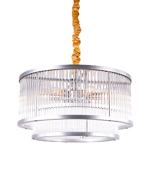Люстра Ø500 x H310, мм, 6*40W (240W), SIL+CL(Матовый хром) NewRgy 2471W/6 SIL+CL