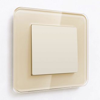 W1110062 Выключатель одноклавишный, айвори матовый Werkel, 4690389184543