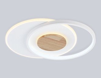 Светильник светодиодный потолочный 46*36,5*4,5- см, **W, 3000-6000K, Ambrella Light Comfort FL4788, белый, дерево