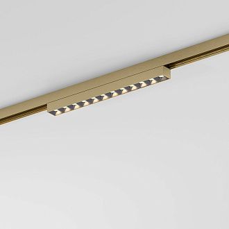 Трековый светильник магнитный 23*2*3 см, LED, 10W, 3000K, Elektrostandard Line Magnetic 85528/01, латунь