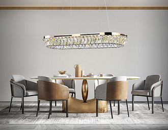Люстра подвесная 80*30*9*44 см,  61W, 3000К, золото Ambrella Traditional Traditional TR5025