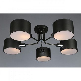 Люстра 70*32 см, 5*E27, 40W, Omnilux Omnilux 545 OML-54507-05, коричневый