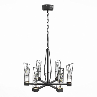Люстра подвесная 60 см, 48W, 4000K ST LUCE PROGETTO SL815.303.06 Серый графит