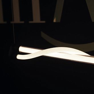 Подвесной светильник 146,5*8*60-238 см, *LED*38W, 3000K, Mantra Fugaz MAN8952, золотой