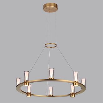 Подвесной светильник *65*200- см, 8*LED*45W, 3000K, Odeon Light Defance 7144/55L, бронзовый