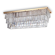 Потолочный светильник Ideal lux MARTINEZ PL8 ORO, латунь, 213569