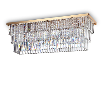 Потолочный светильник Ideal lux MARTINEZ PL8 ORO, латунь, 213569