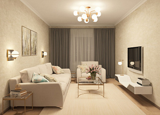 Потолочная люстра Maytoni Erich MOD221PL-10G, диаметр 91 см, золото