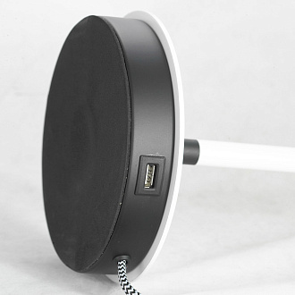 Настольная лампа Lussole Cozy LSP-0570, 23*50 см, белый