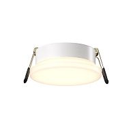 Встраиваемый светильник DL067-GX53-W **-3,5 см, 1*GX53*12W, Maytoni technical Pauline DL067-GX53-W, Белый, вр 8,5 см
