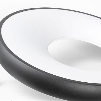 Подвесной светильник 50*35-160 см, 1*LED, 60W, 3000K, Lussole Crook LSP-7362, черный