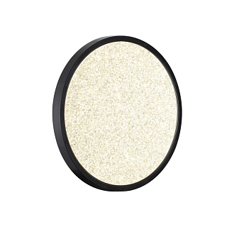 Cветильник 30*2,5 см, LED 24W, 3000/4000 К, IP40, белый/черный, пластик Sonex Omega Black, 7662/24L