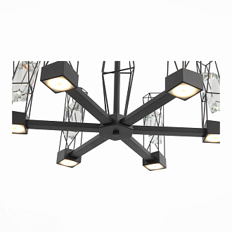 Люстра подвесная 60 см, 48W, 4000K ST LUCE PROGETTO SL815.303.06 Серый графит