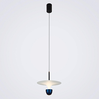 Подвесной светильник 29*8*130 см, LED 10W, 4200K, Черный LED4U L8755-1 BL