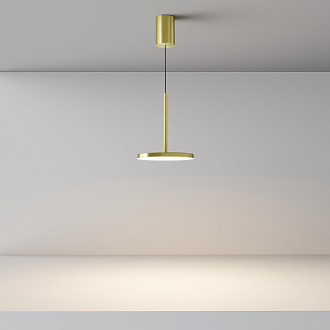Светильник 19 см, 12W, 3000K, Maytoni Plato P076PL-L12W3K-BS, латунь