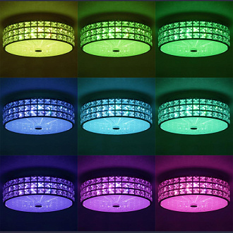 Светильник 31 см, 48W, 3000-5500K, Citilux CL32413G1, хром