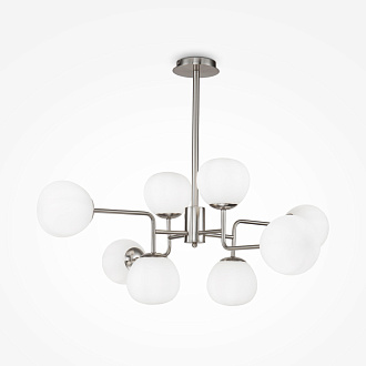 Подвесная люстра Maytoni Erich MOD221-PL-08-N, диаметр 96 см, матовый никель