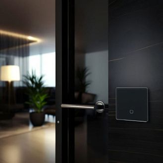 Радиовыключатель сенсорный HiTE PRO SN-R1 (Графит, закругленные углы) HPSW-SNR1-CR