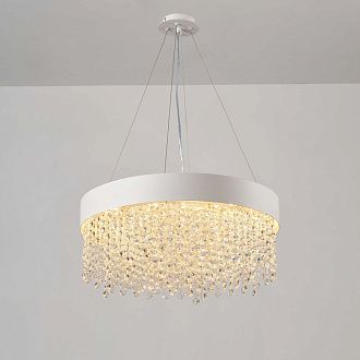 Люстра Ø600 x H240 (1200), мм, 8*40W (320W), WHITE PAINT (Белый) NewRgy NW036-ф600*H240 (1200) WHITE PAINT