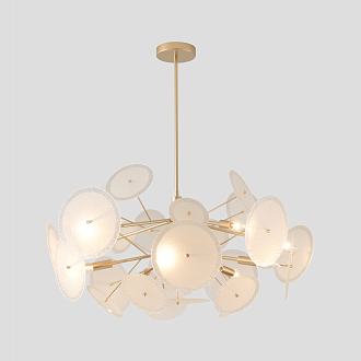 Люстра на штанге 88 см, Crystal Lux DANDELION SP10 GOLD, золото